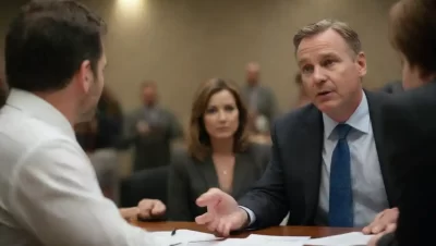 Un líder que participa con un equipo diverso en un entorno de encuentro colaborativo.