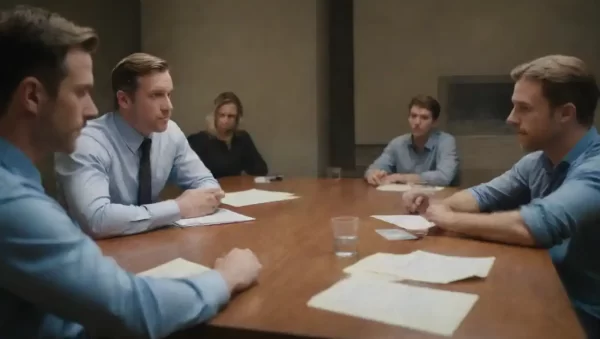 Los miembros del equipo colaboran en torno a una mesa